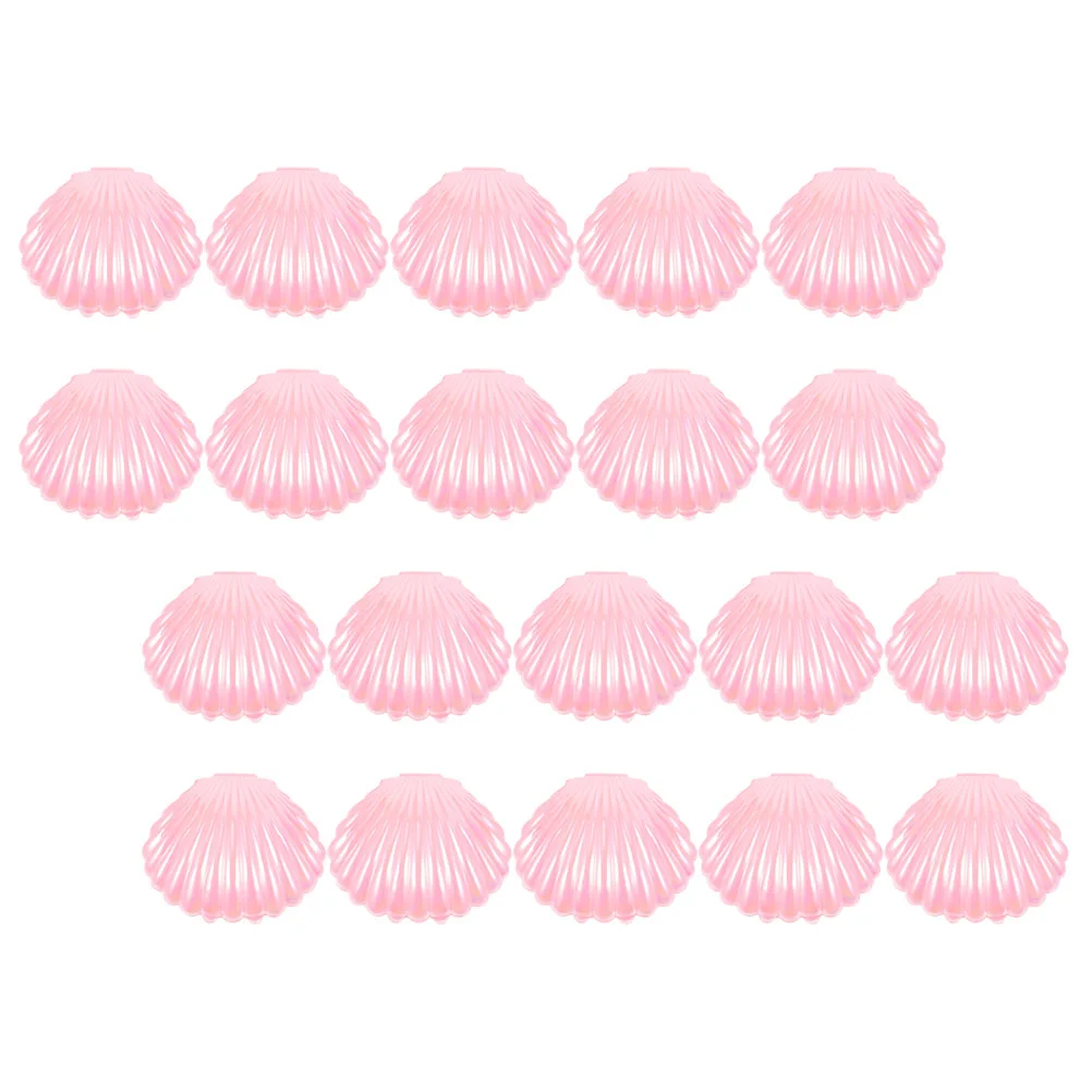 20 Pcs Pearl Shell Seashell Party Favor Gift Decorative Storage Jewelry Small Containers Gift Candy Multi functional for Wedding