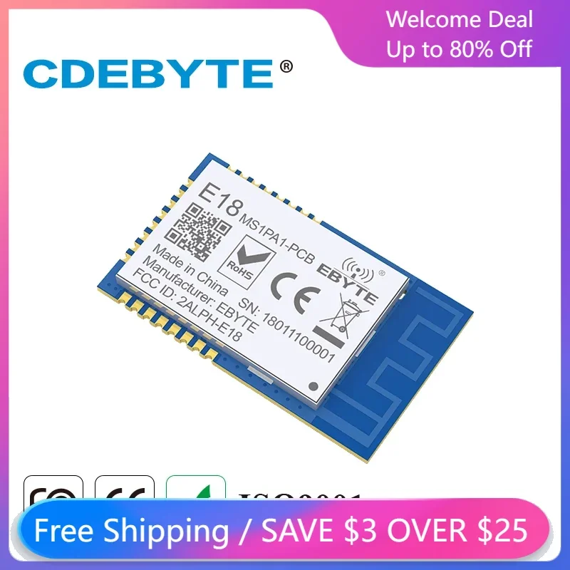 

10 шт./лот Zigbee модуль CC2530 2,4 ГГц беспроводной трансивер E18-MS1PA2-PCB PA IoT Радиопередатчик и приемник