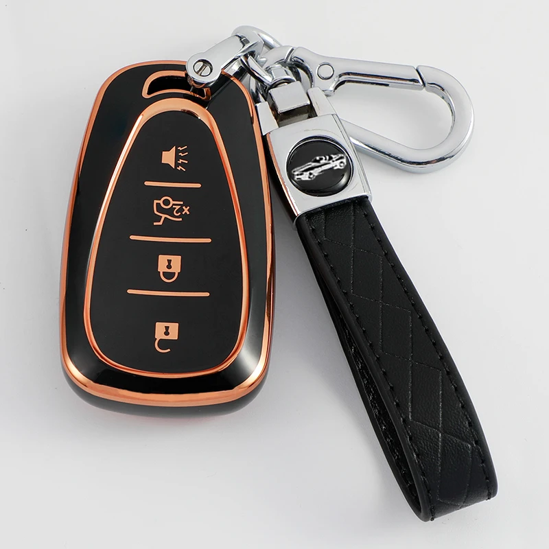 Fashion TPU Car Smart Key Cover Case for Chevrolet Malibu Equinox Cruze Camaro 2016 2017 2018 2019 Keychain Accessories