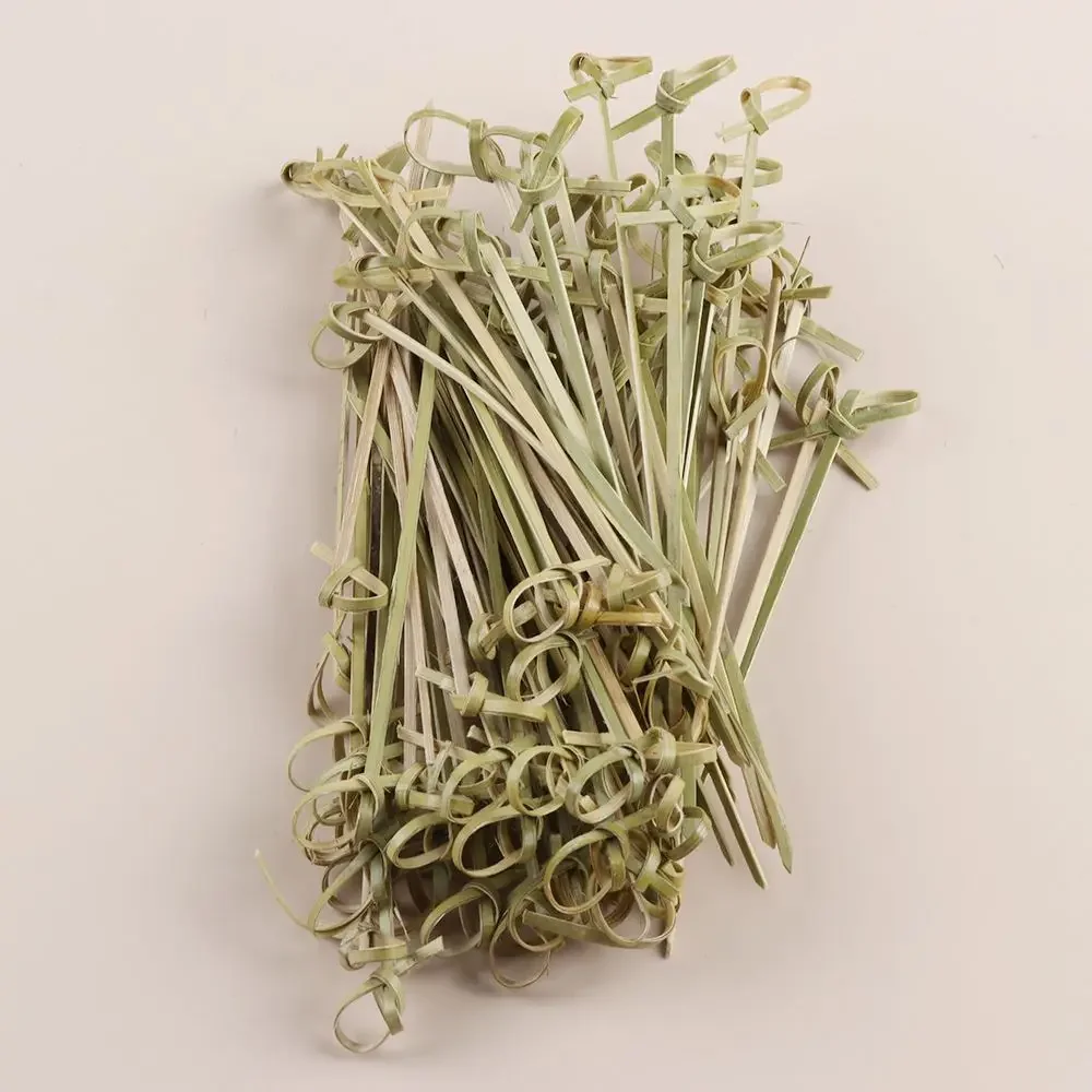 100Pcs Disposable Bamboo Skewer Hawaiian Flamingo Pearl Cocktail Buffet Food Fruit Forks For Wedding Birthday Party Decor
