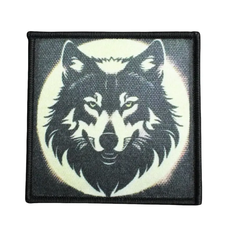 Military Enthusiasts Print Wolf Head Badge Leopard Head Badge Bear Head Badges for Backpack and Create Patches To Boost Morale.