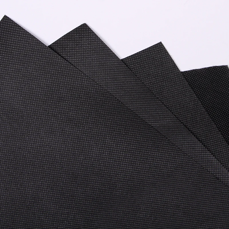 Black Non-woven Fabric DIY Accessories Cloth Patchwork Lining Fabric per meter 100x160cm