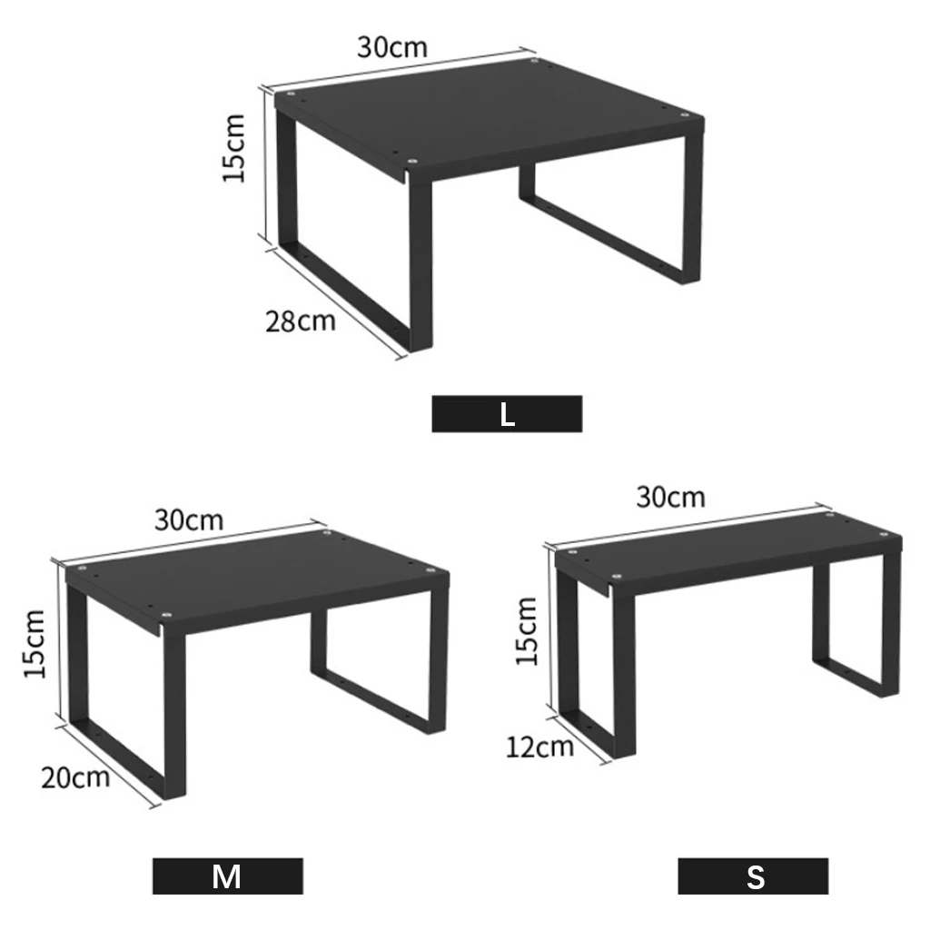 Storage Rack Kitchen Space Organizer Saving Space Simple Style Square Design for Everywhere