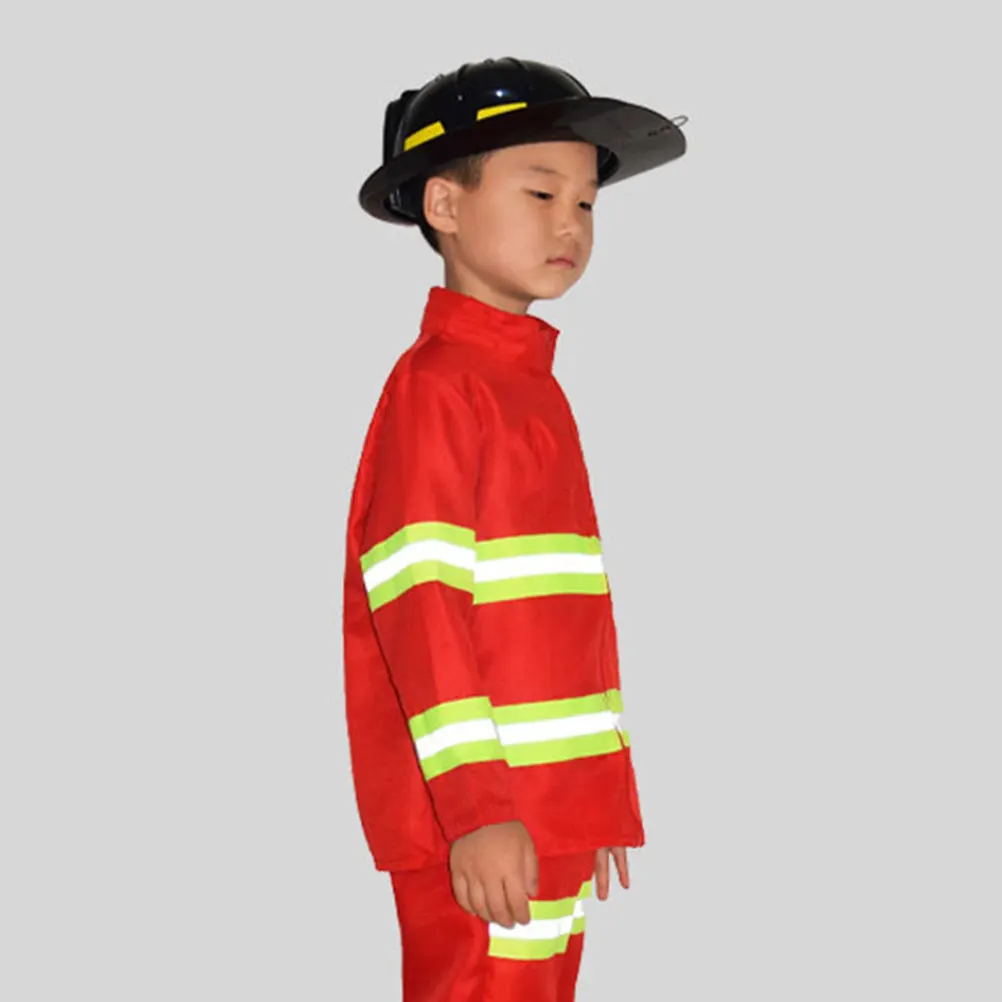 2Pcs Kids Firefighter Plastic Simulated Safety Bright Color Adjustable Band Role Play Accessory for Children Fun