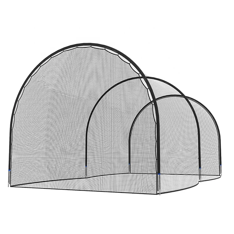 

Baseball Softball Hitting Cage and Frame Backyard Training Equipment Freestanding Portable Batting Cage Pitching Practice Net