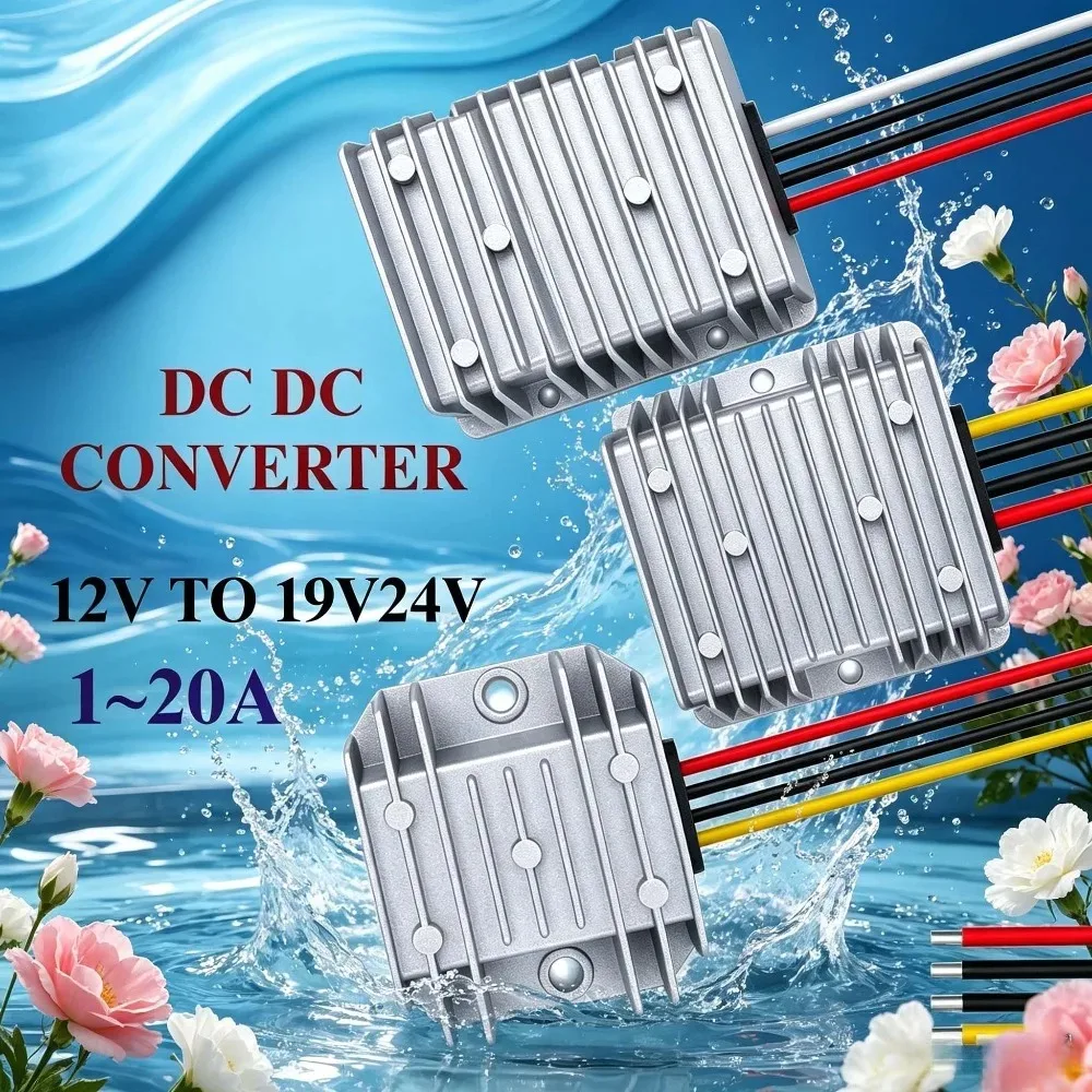 12 V to 19/24V1A-20A  DC DC Converter Step-up Power Supply Booster Boost Module Laptop Car CE