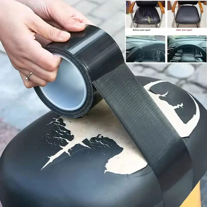 

Black Acetic Acid Adhesive Tape – Flame-Retardant, High-Temperature Insulating Cloth Tape for Leather Seat & Cushion Repair