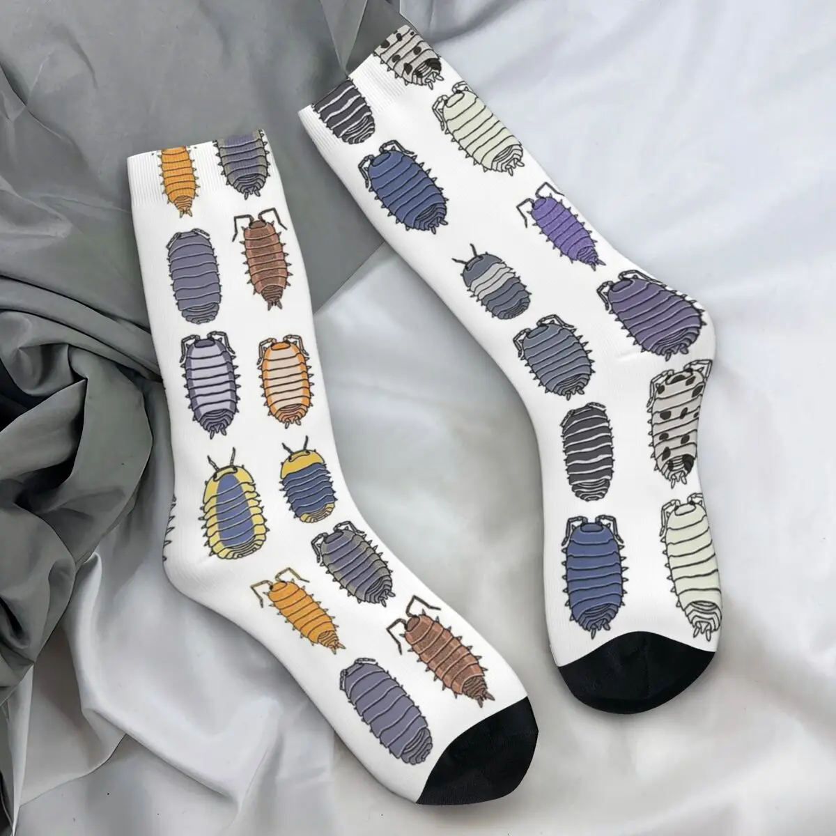 Isopods Insect Socks Animal Novelty Stockings Autumn Non Slip Men Socks Medium Soft Pattern Outdoor Socks