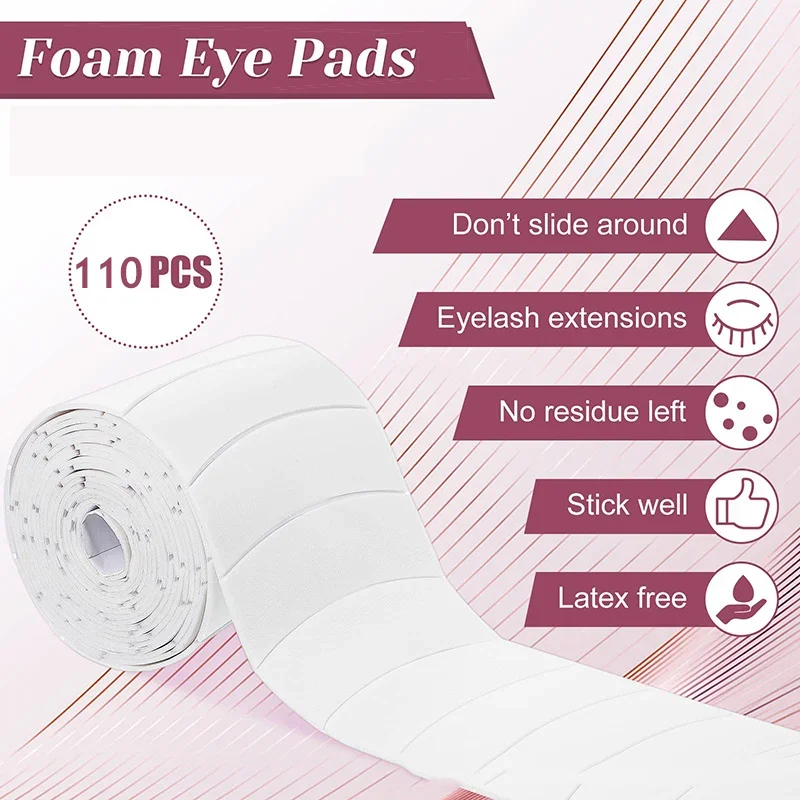 660/330 pçs micro espuma eyepad indolor chicote suprimentos pe espuma olho remendo fácil remover fita maquiagem adesivos sob almofada de cílios remendo