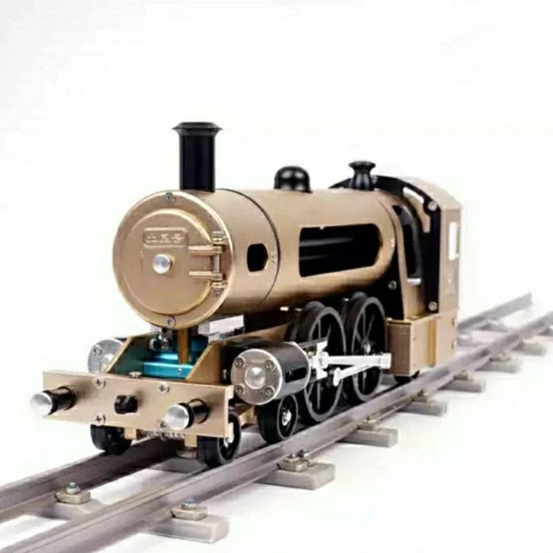 Craftsman Two Wheels Steam Train Metal Assembled Model Teaching Aids Adult DIY Toys