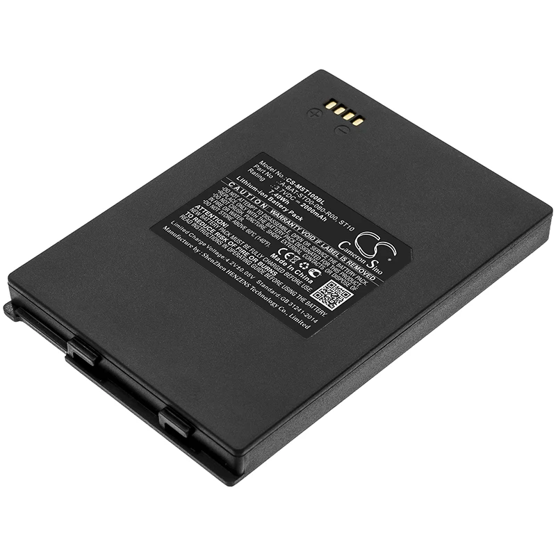 3.7V 2000mAh Barcode Scanner Battery ST10-BATT-S22, ST10, ST10-BATT-S22, B056H013-0001 for M3 Mobile Smart, ST10