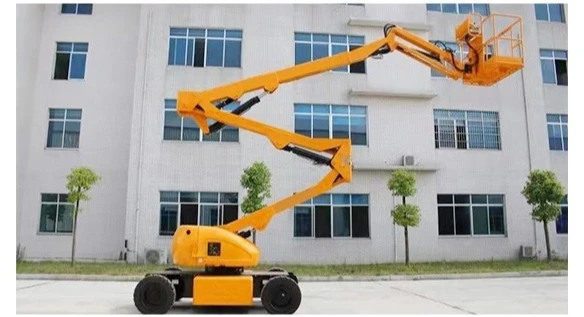 Articulating Boom Lift Load-bearing Capacity Hoisting Towable Heavy Machine With 22.5m Working Height And 350kg Lift Capacity