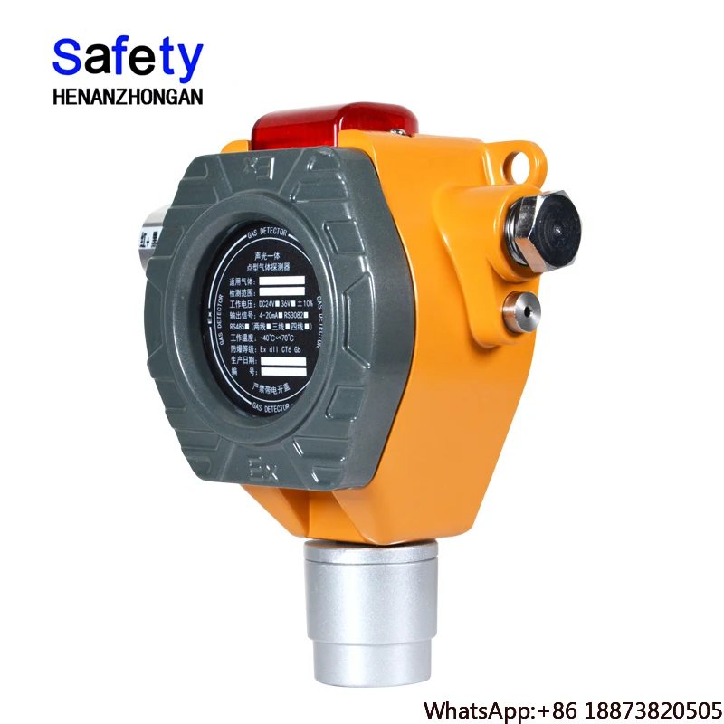 Gas Detector High Sensitivity Sensor Fxed Gas Detector H2s Wall-Mounted GasDetector With Display