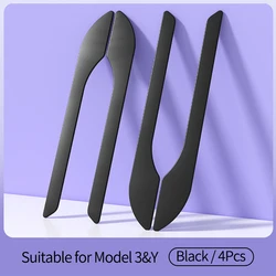 4PCS Door Handle ABS Sticker For Tesla Model 3/Y Car Door Wrap Cover Paste Model3 Model Y Accessories Modification Handle Cover