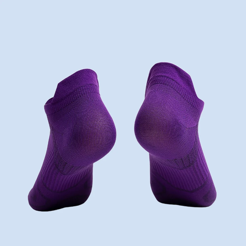 Chaussettes athlétiques en coton sans sueur pour hommes et femmes, chaussettes de course respirantes, chaussettes de sport coordonnantes, chaussettes basses pour le cyclisme, la marche en plein air, 5 paires