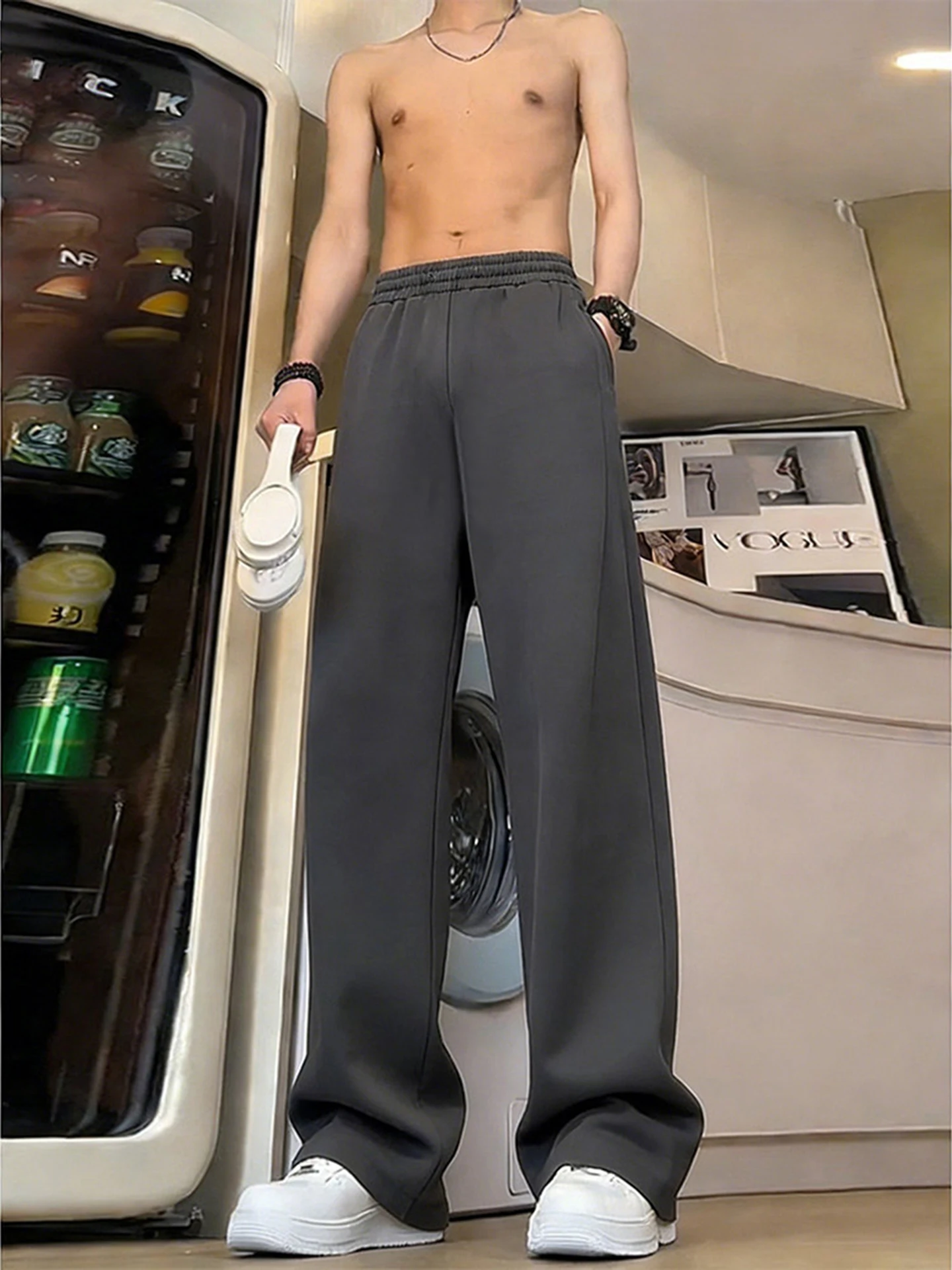 

Мужские спортивные брюки Deep ey American Slim Fit, осенне-зимние, на флисовой подкладке, прямого кроя, повседневные, больших размеров