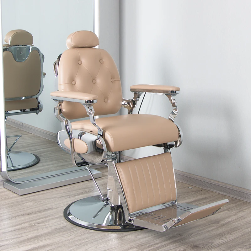 Silla alta De cuero con ajuste De altura, muebles De salón De pedicura, sofá De barbero, trabajo De negocios, plegable, para el cabello, Spa