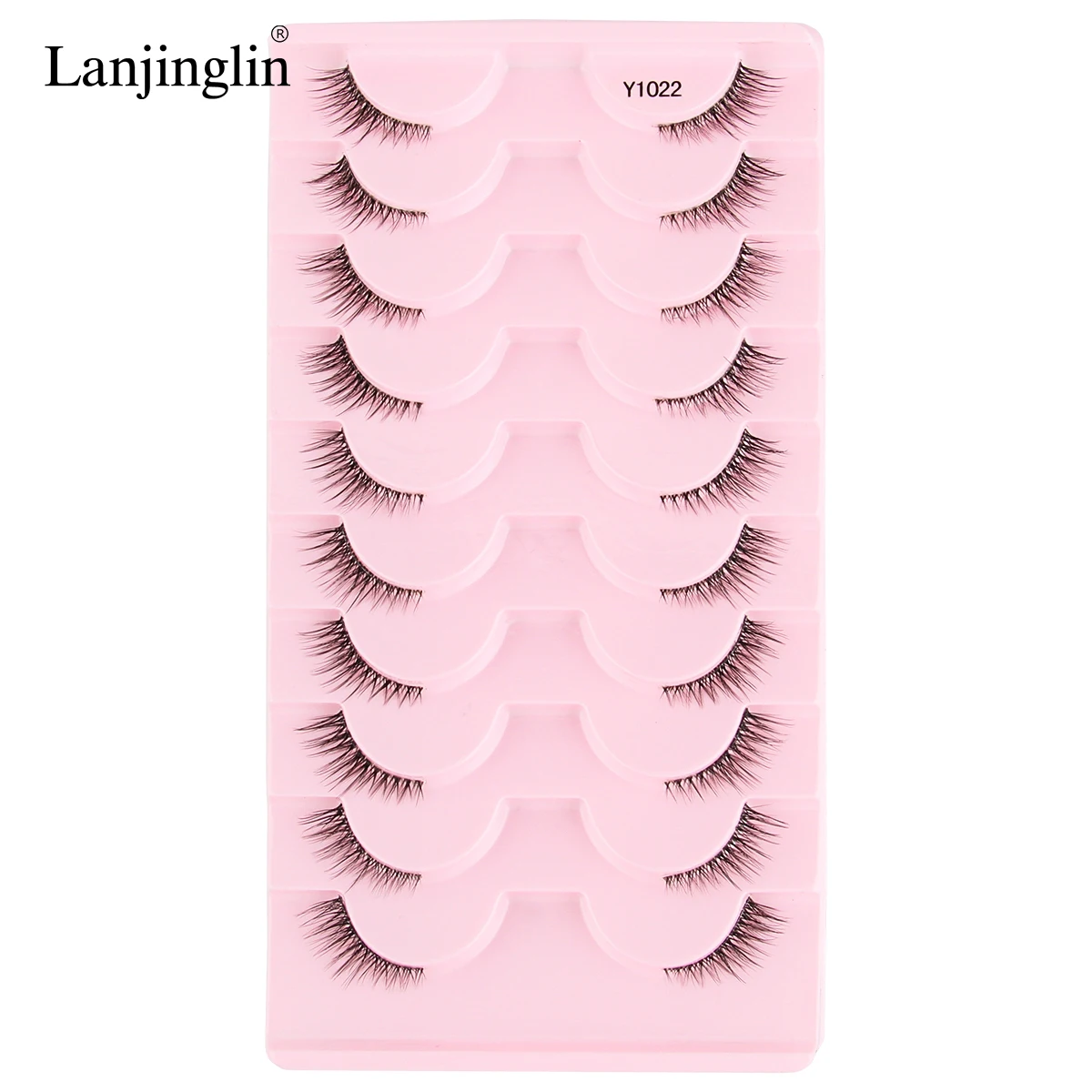 Ciglia finte 3/5/10 paia Mezze ciglia Cat Eye Aspetto naturale Faux Cils Wispy 3d Ciglia di visone Estensione Make up Tools Cílios