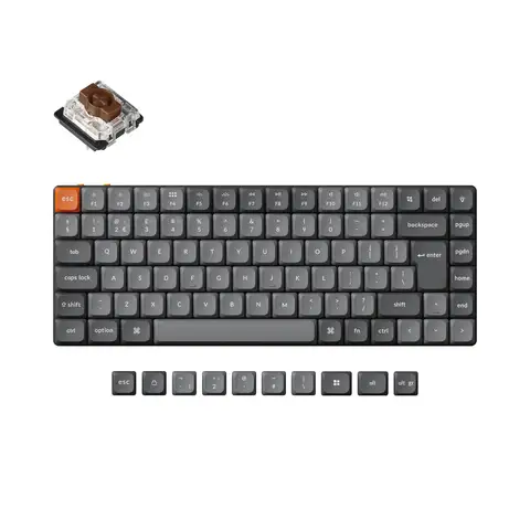 Keychron K3 Max ISO diseño QMK Teclado mecánico inalámbrico personalizado interruptor Gateron de perfil bajo tecla PBT de doble disparo