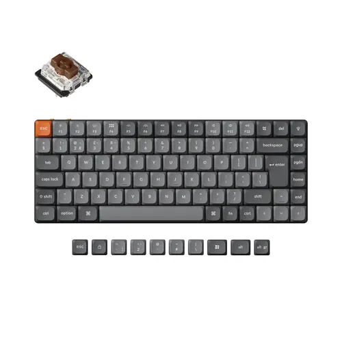 Keychron K3 Max ISO diseño QMK Teclado mecánico inalámbrico personalizado interruptor Gateron de perfil bajo tecla PBT de doble disparo