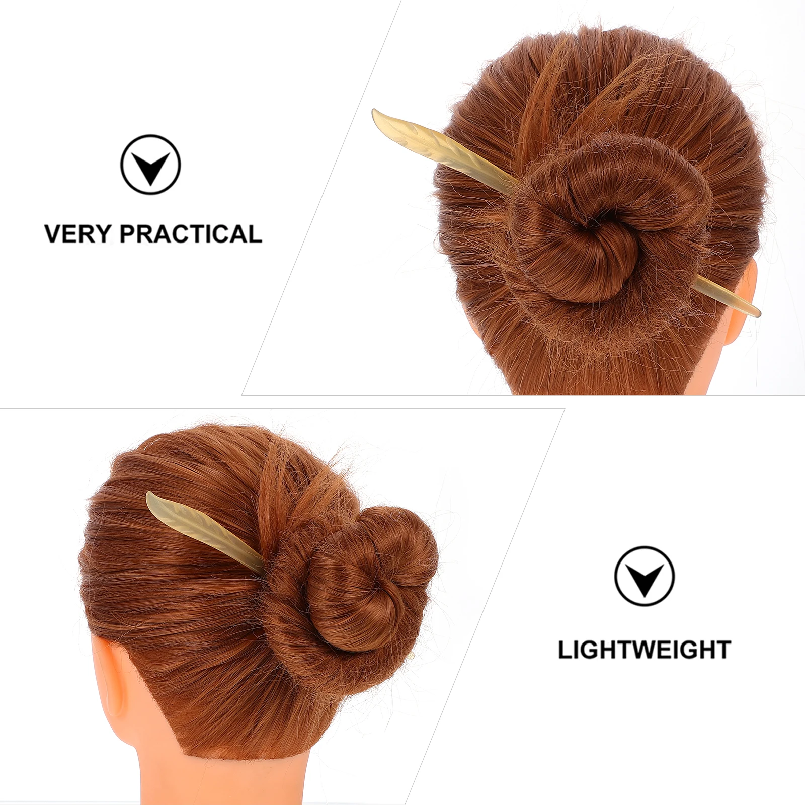 

Retro Hairpins Acetate Sticks Sheep Horn Women Vintage Clips Elegant Hairstyle Decoration Festival Daily Life Travel