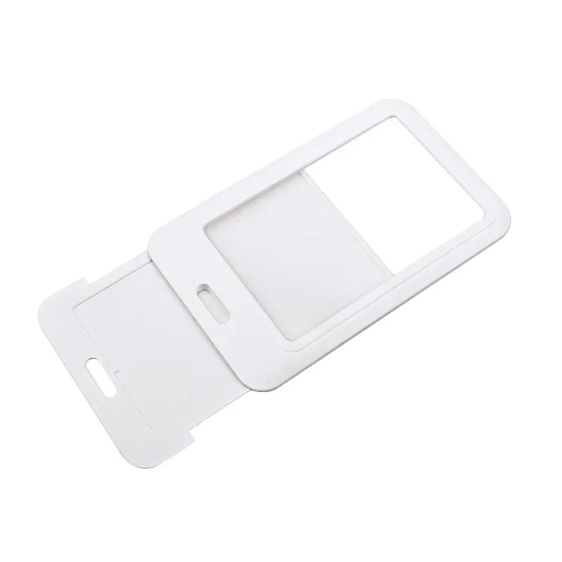 Plastic Working Permit Case Sleeve ID Tag Badge Holder Case for Staff Workers Pass Work Card Cover IC Credit Card Protector