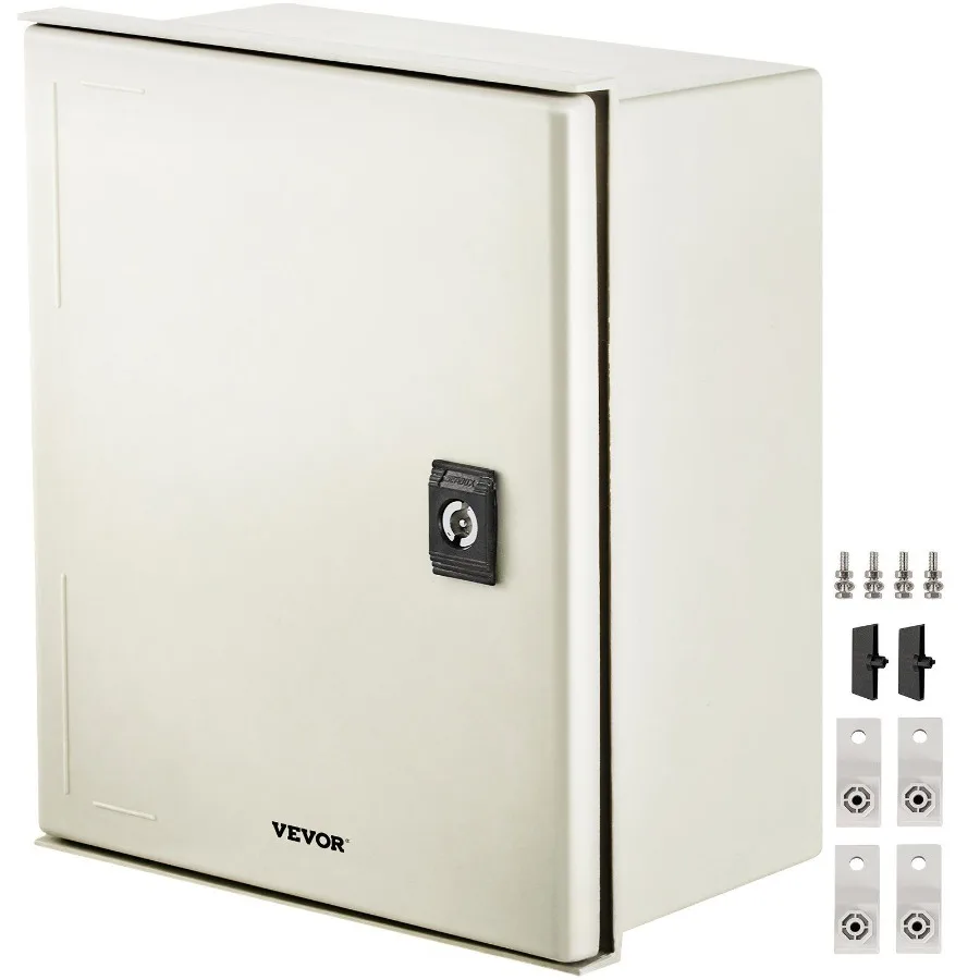

Корпус STELL из стекловолокна 12x10x6 дюймов NEMA 4X Электрическая коробка из стекловолокна IP66 Водонепроницаемая пылезащитная наружная электрическая коробка для использования в помещении