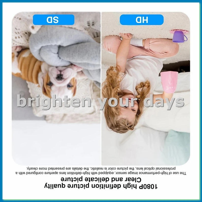 1080P Wireless WIfi Camera Outdoor Multi Lens Surveillance Camera, Two Way Intercom Night Vision Baby Monitor-A23U