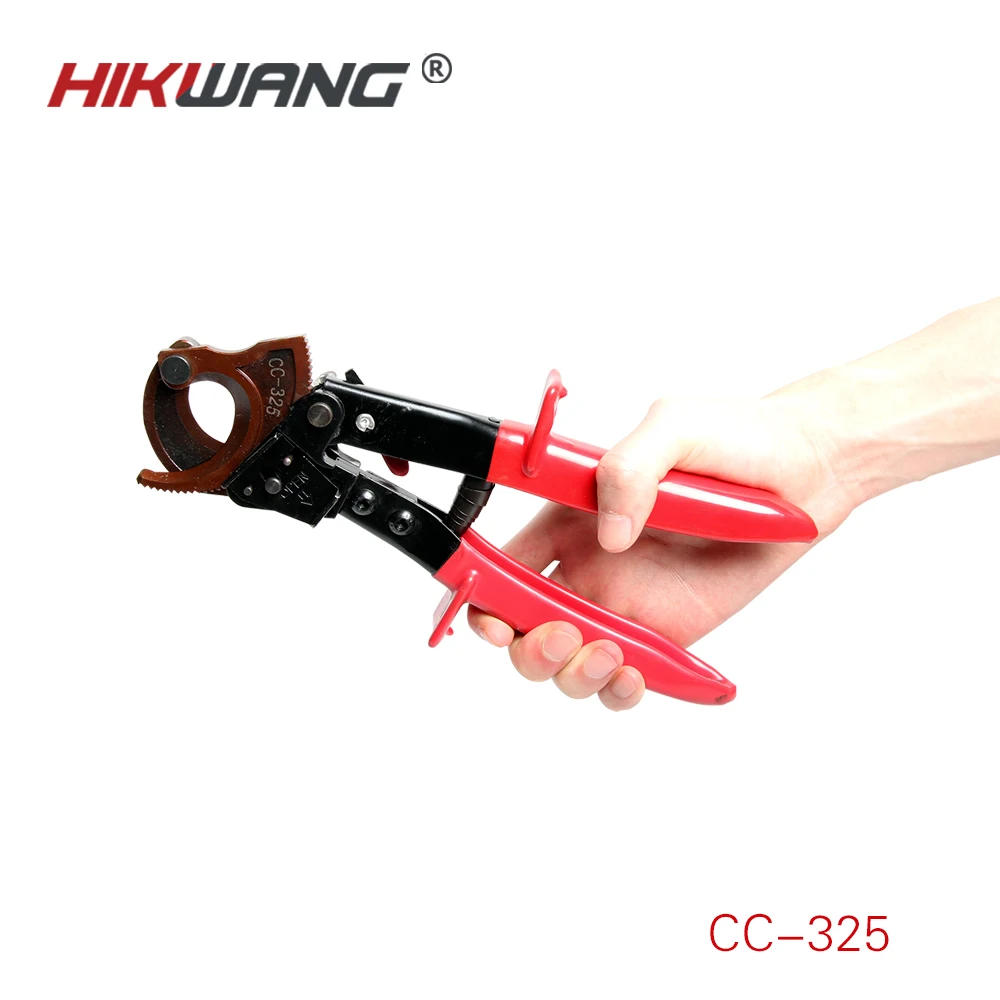 TOP 1 Hot Sale CC-325 Small Cable Cutter 300mm2 Ratchet Cable Scissors Electricians Wire Cutter Wire Cable Cutter