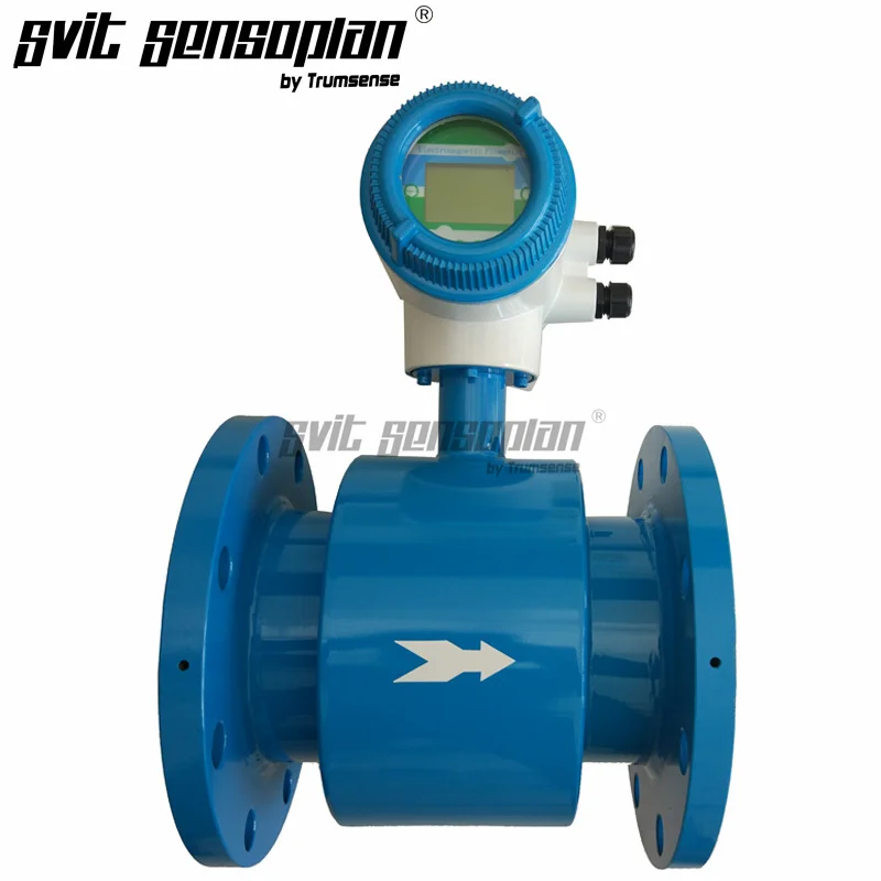 

DN80 Flange Electromagnetic Flowmeter SS316L Electrode PTFE Lining AC220V Power 4 to 20mA and Pulse Output 9 to 120 m3 per Hour