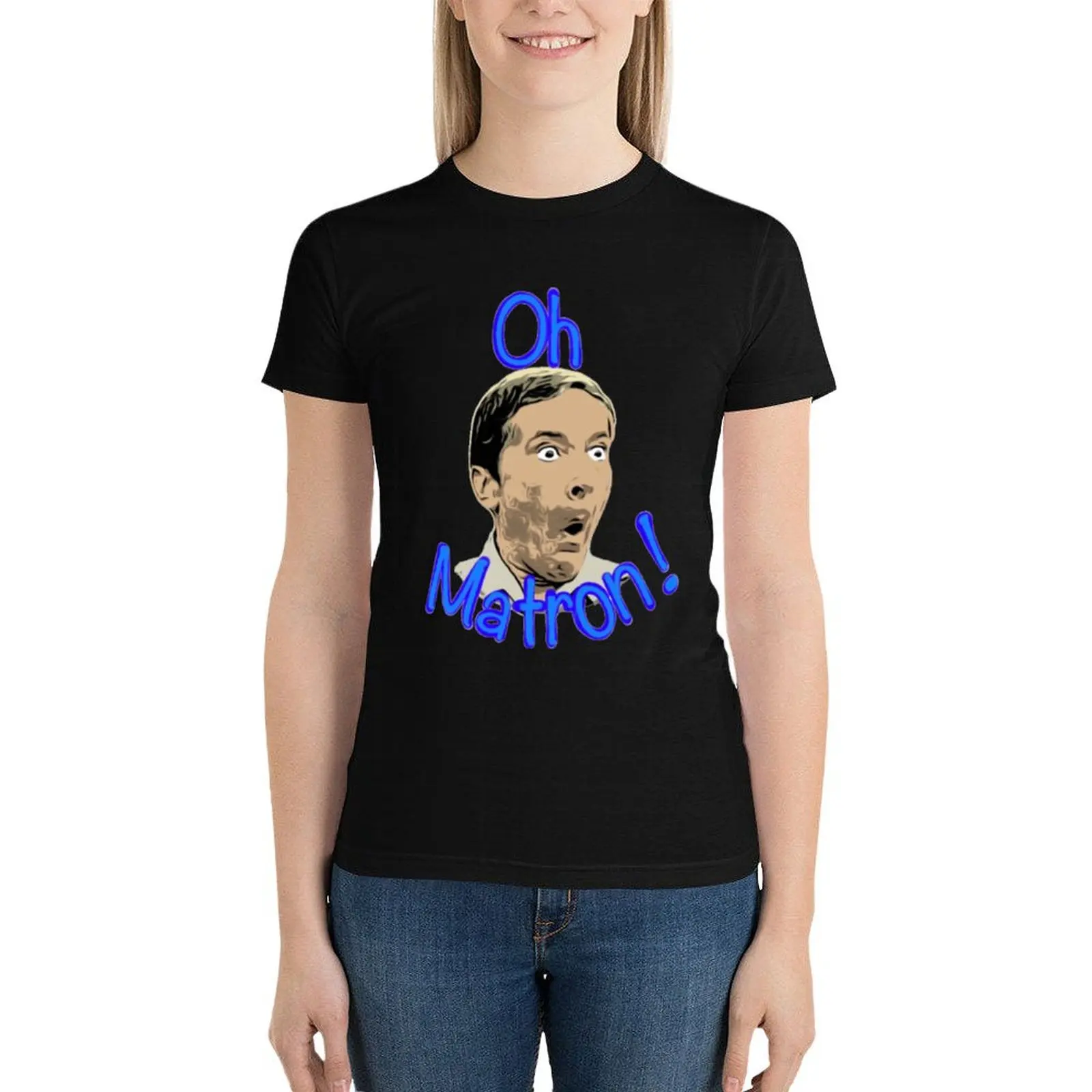 Oh matron! Kenneth Williams - carry on camping T-Shirt summer tops vintage clothes aesthetic clothes t shirts for Women