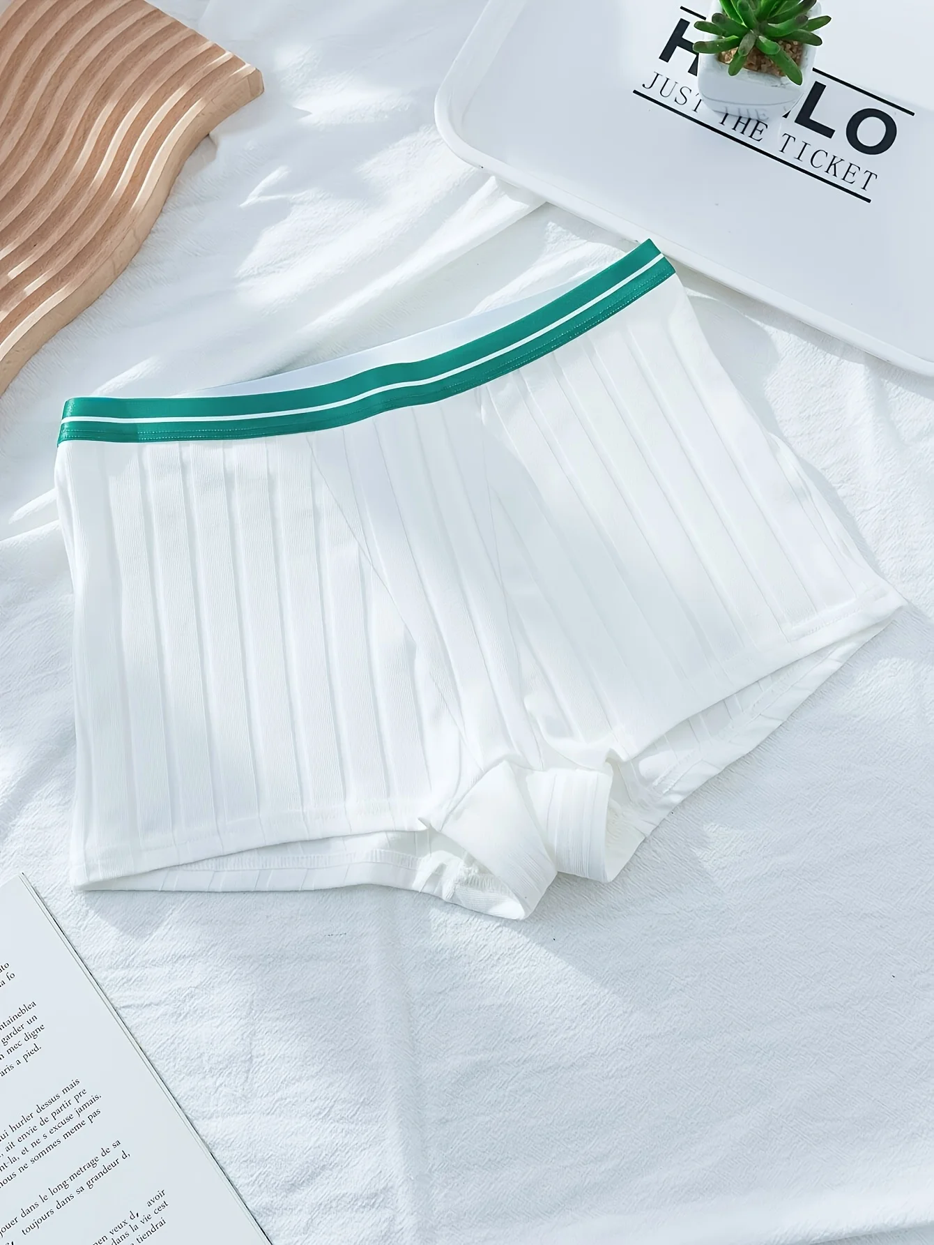 주름진 원단을 사용한 10피스 혼합 색상 여성용 순면 브리프, 가을과 겨울을 위한 새로운 편안한 속옷