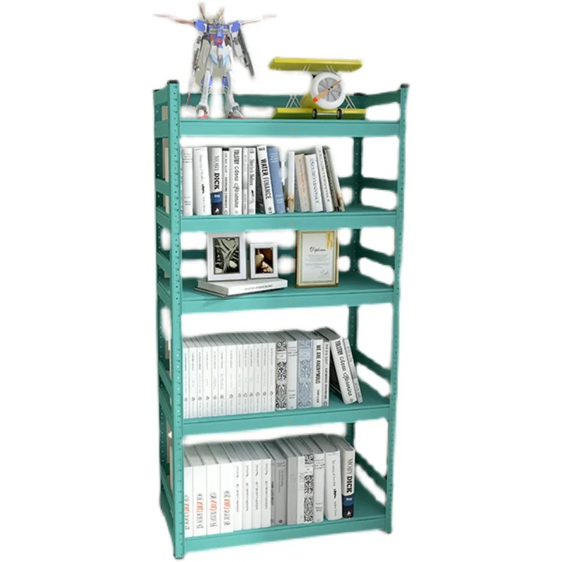 TLL Bookshelf and Storage Shelf Floor Multi-Layer Household Wall Iron Shelf