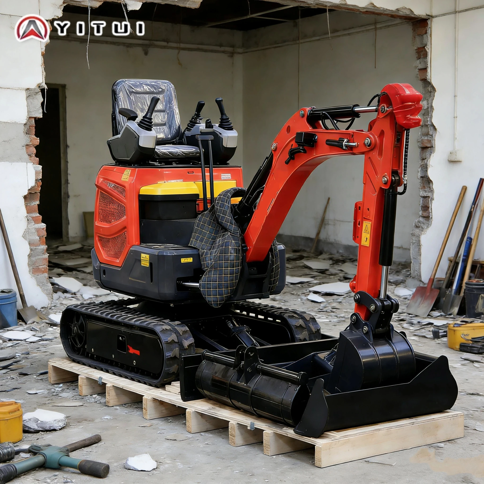 

Fast Delivery Mini Excavator Customized Crawler Digger With Cab - Multifunctional For Home Backyard Ce Epa Euro 5