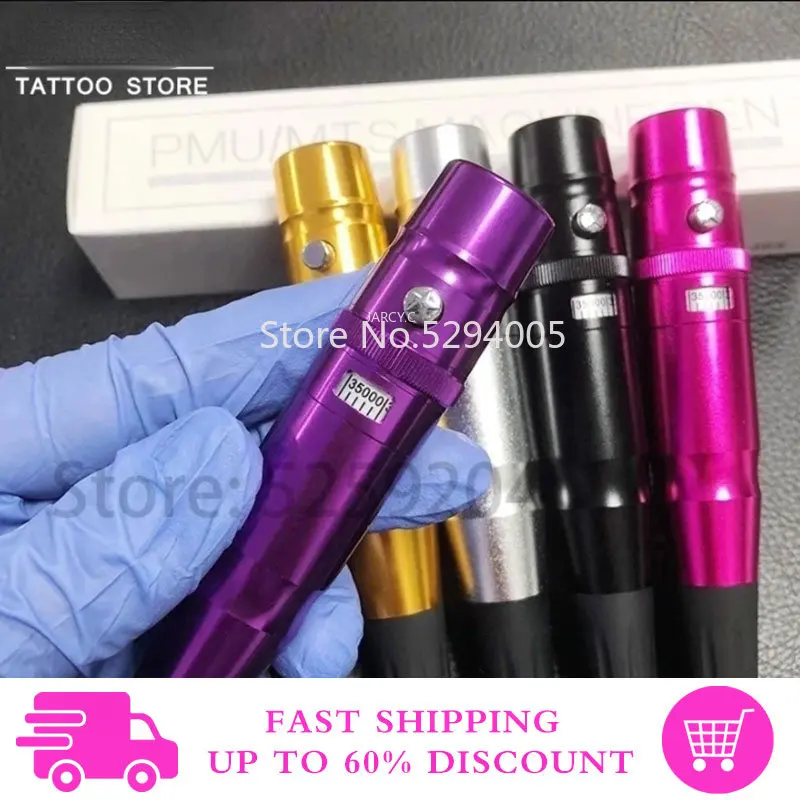 Tattoo Permanent Makeup Pen Machine Eyebrow Make Up Tattoo Machine Eyebrows Lip Tattoo Gun Microblading Eyebrow Pen Beginner