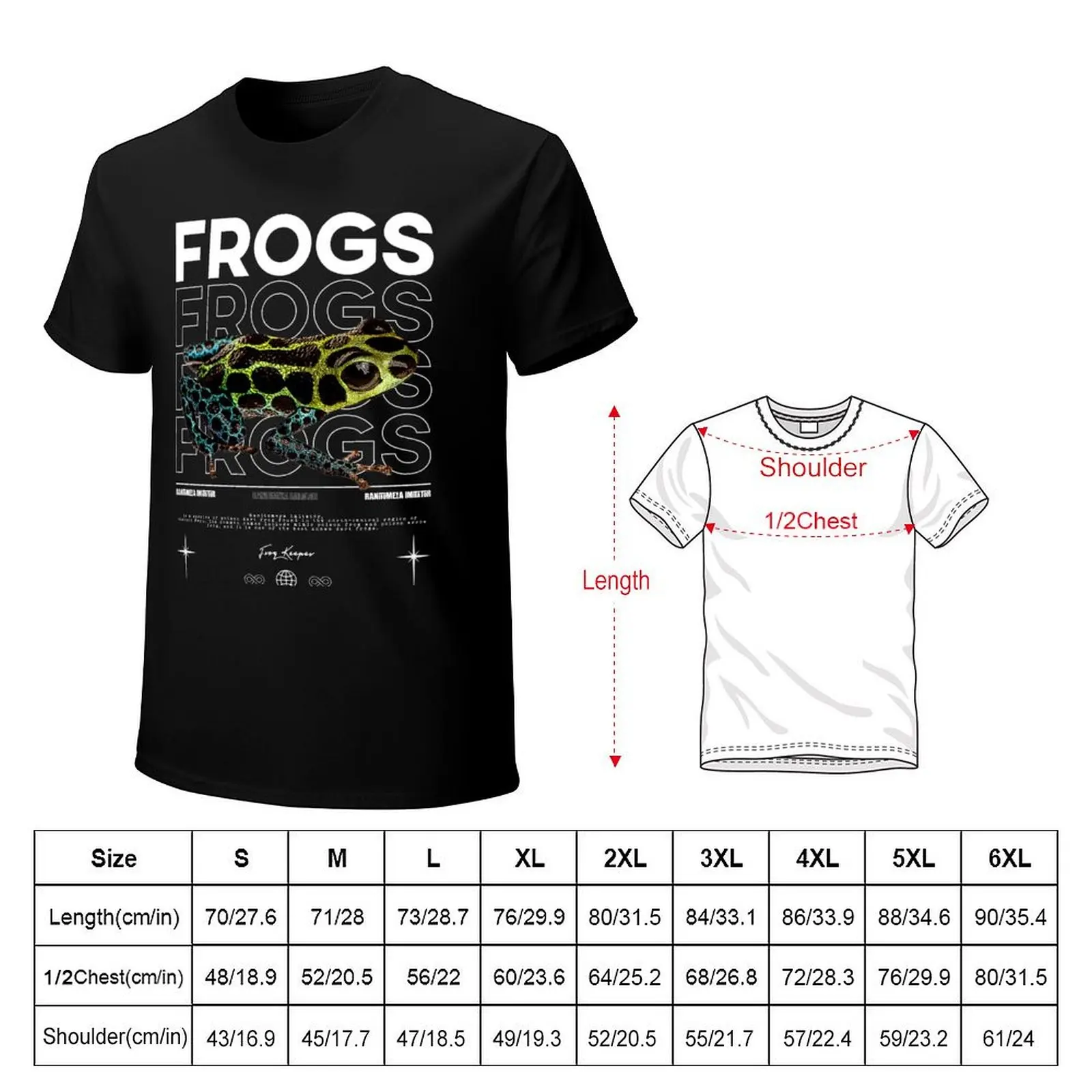Ranitomeya Imitator Frog Streetwear Frog Keeper T-Shirt Lightweight Print T-Shirt