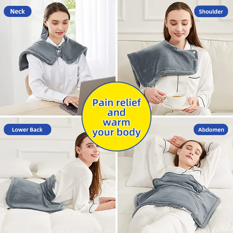 

Hot Compress Physiotherapy Shoulder Neck Heating Shawl Electric Double Layer Temperature Control