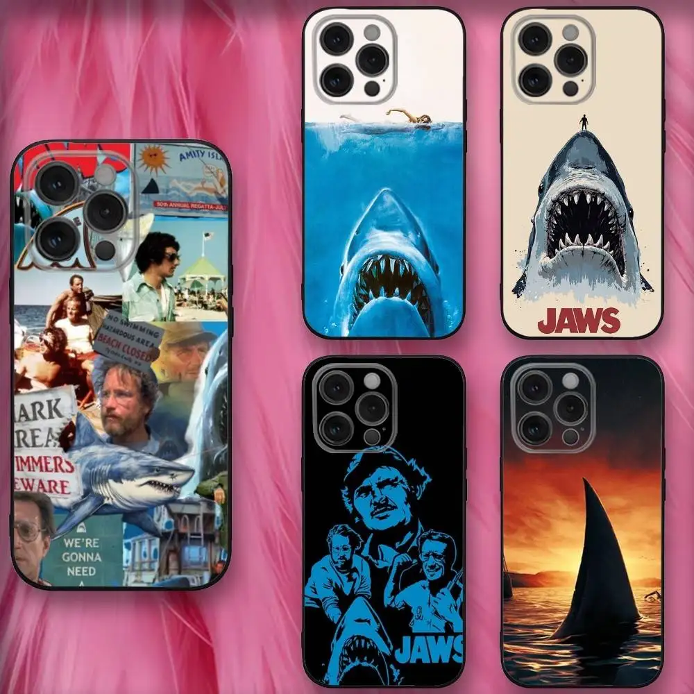 

Film J-Jaws Phone Case For iPhone 16,se4,15,14,13,12,11,Pro,X,XS,Max,XR,Plus,Mini Soft Black Cover