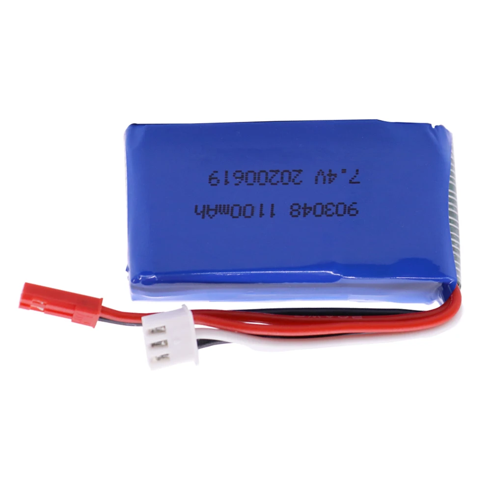 7.4V 1100mAh 903048 Lipo Batteria Per Wltoys V353 A949 A959 A969 A979 k929 RC Auto giocattoli Elicottero parti 7.4V Batteria ricaricabile