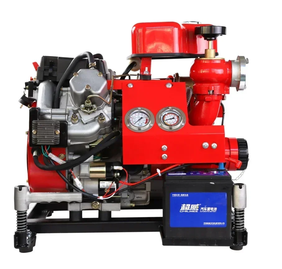 Quality Fire Boat Equipment 25hp Engine Portable Fire Fighting Centrifugal Pump for Sea Water