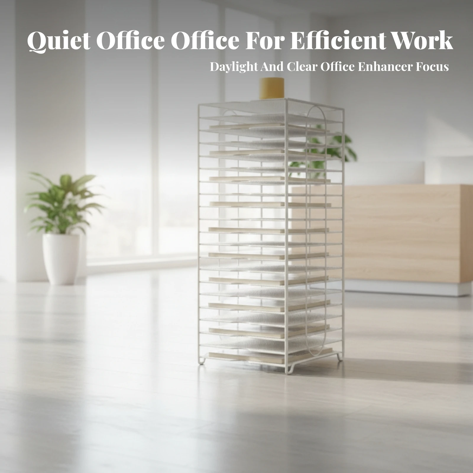 Document Rack with 20 Tiers High-Capacity Document Storage Rack File Holder with Slots Vertical Desktop Organizer Space-Saving