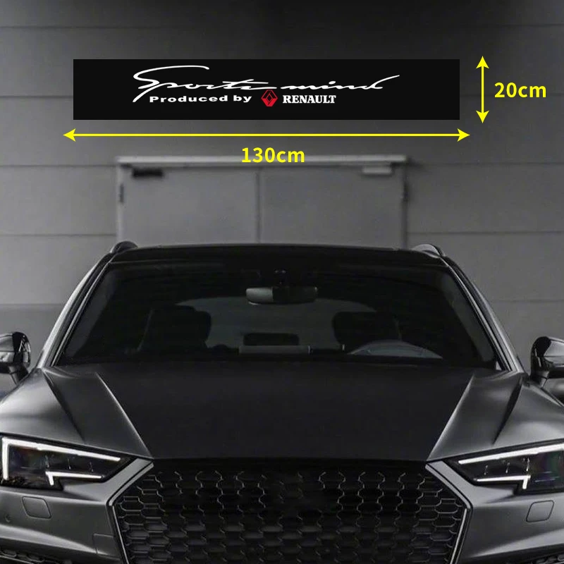 Car Windshield Sticker Front Window Decorative Decal For Renault Alfa Romeo Jaguar Ford JEEP Acura Subaru Mitsubishi Fiat Volvo view 3