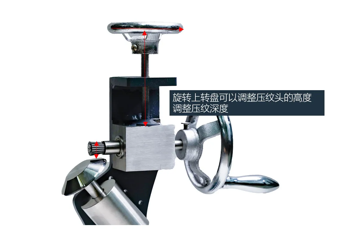 Bottom edge embossing machine, handmade shoe material, shoe material, handmade shoe embossing knife tool