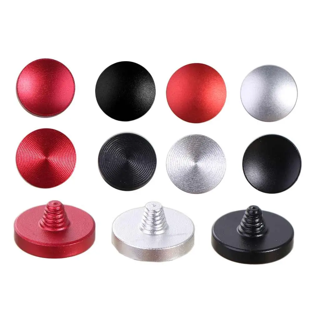 Flat Convex Concave Camera Shutter Button Black Red Silver SLR DSLR Shutter Release Button Soft Aluminum Camera Triggers