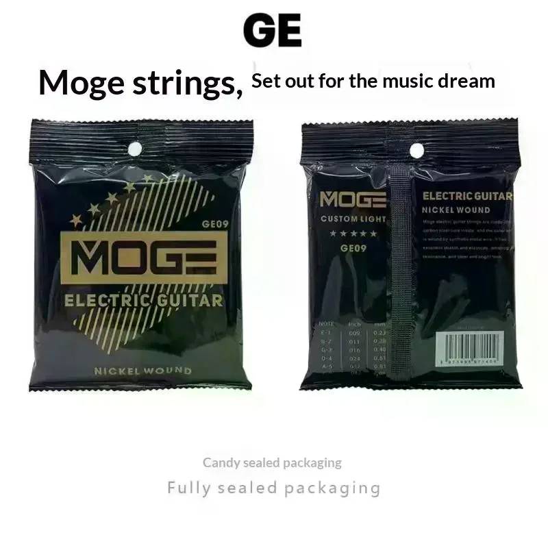 Electric Guitar Strings Nickel Wound Anti Rust Coated High Bright Tone Guitar String Set For Music Performance Practice