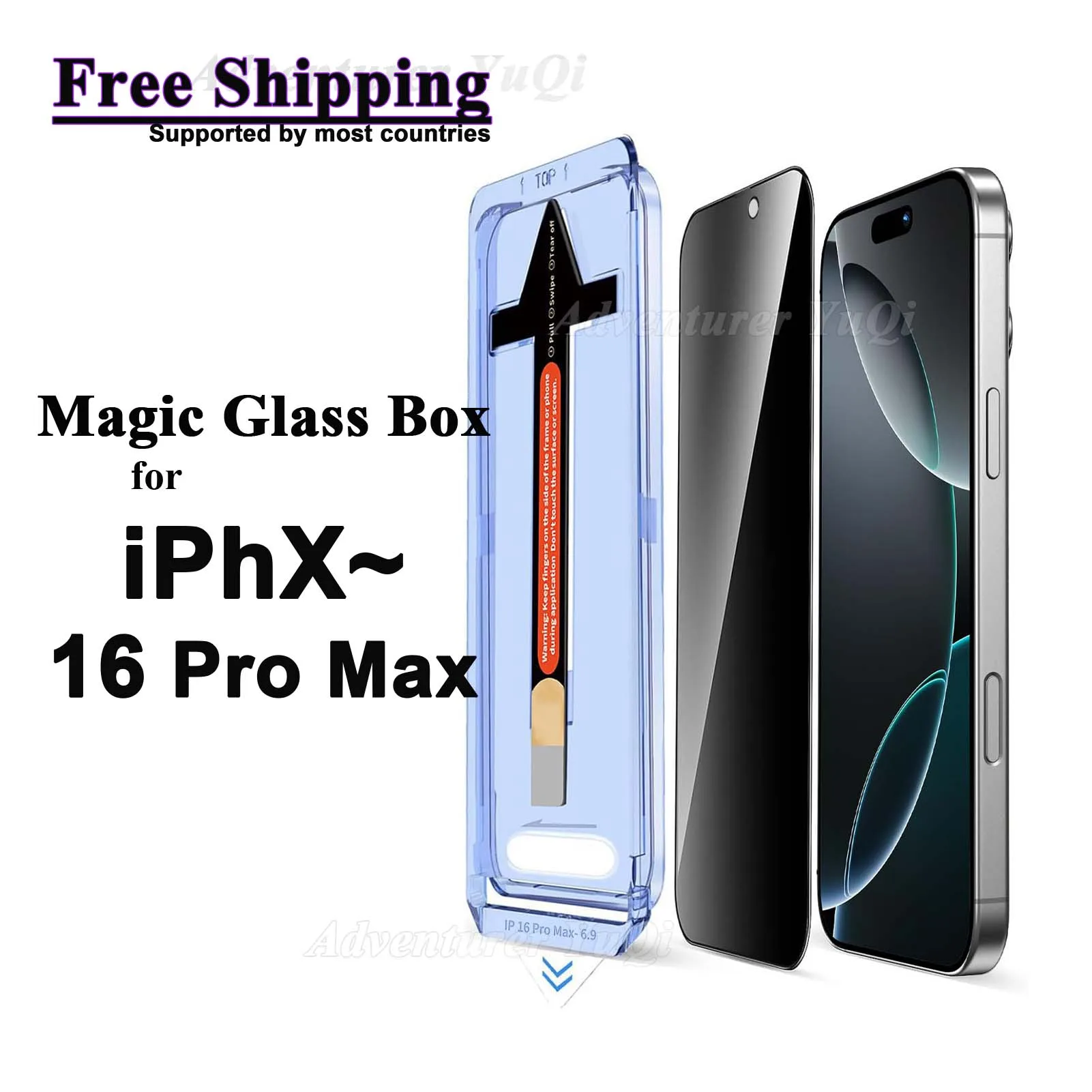 

Anti Spy Screen Protector For iPhone 16 15 14 13 Pro Max 12 11 X XS XR Plus Tempered Glass Privacy Peep 9H Auto Dust Removal