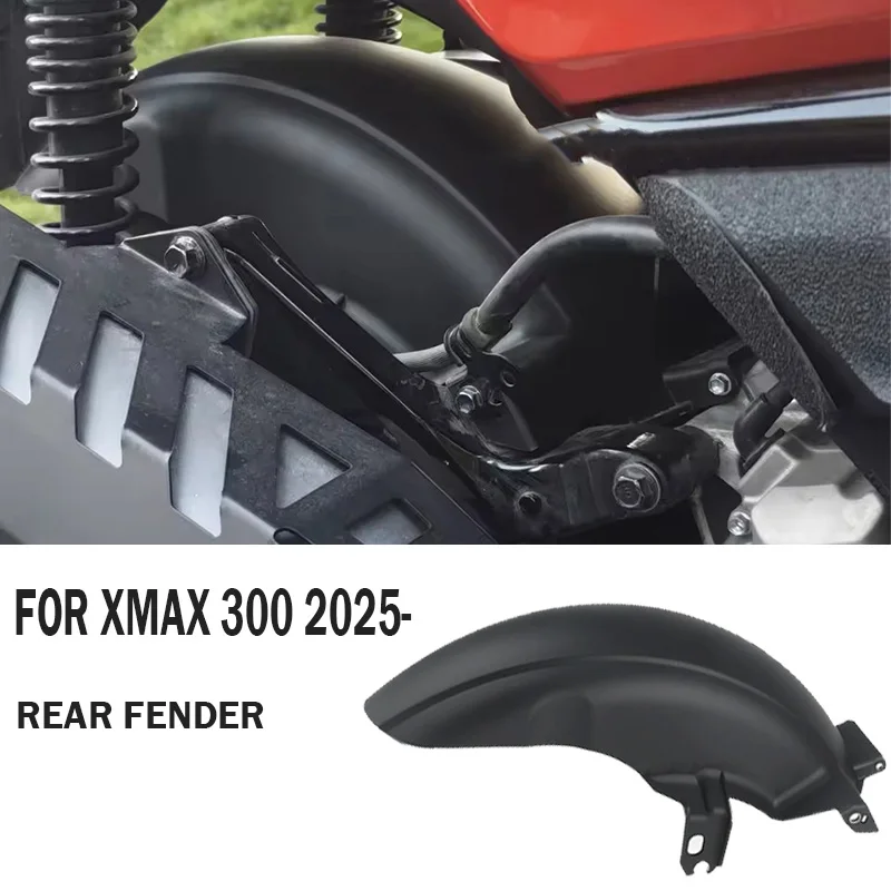 

Motorcycle New Black Rear Fender For YAMAHA XMAX300 XMAX 300 X-MAX 300 2025 Mudguard Splash Guard Hugger Cover Accessories