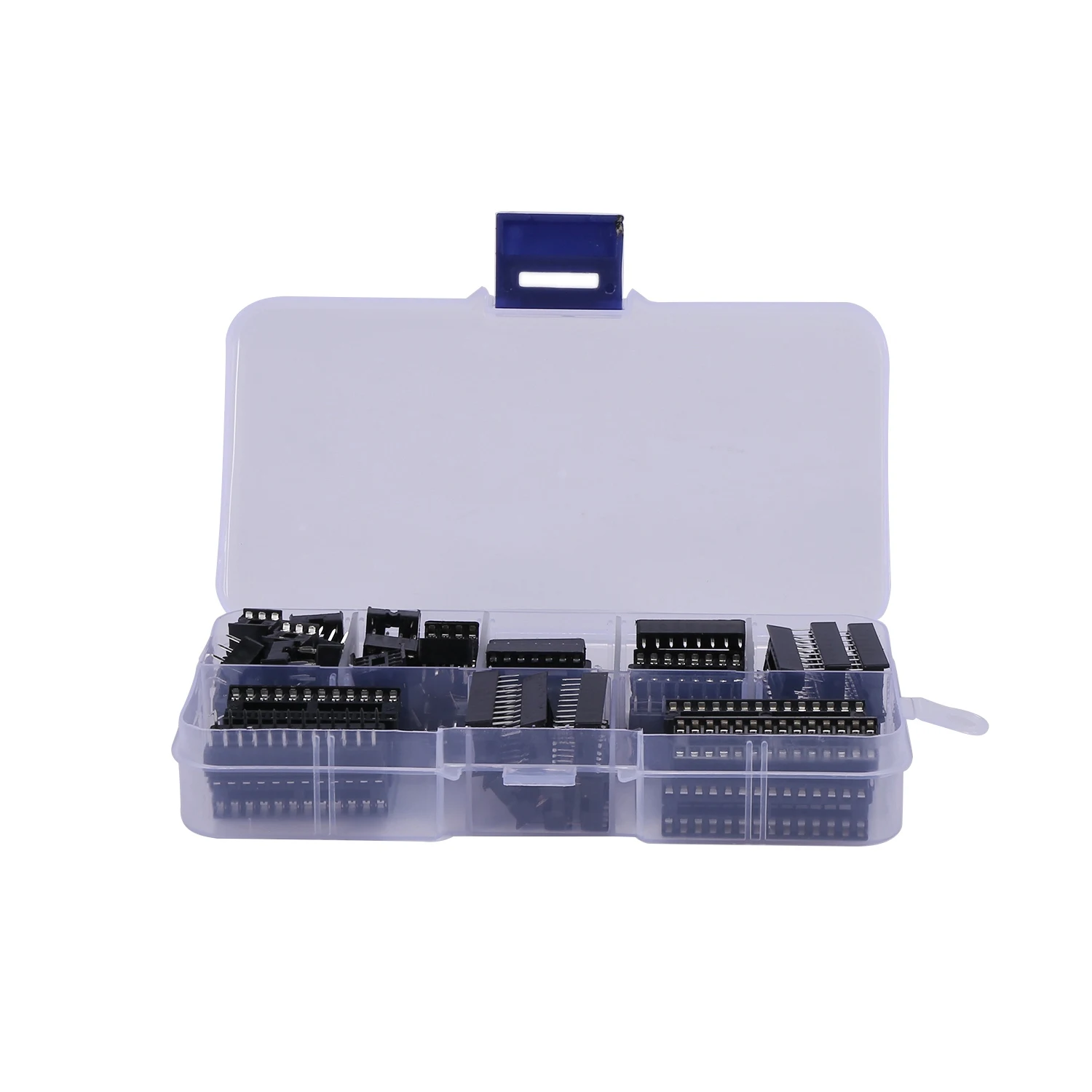 66Pcs/Lot DIP IC Sockets Adaptor Solder Type Socket Kit 6 8 14 16 18 20 24 28 Pin for arduino PCB Diy Kit