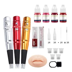 Tattoo machine set Permanent Makeup Eyebrow Lip Universal Body Art Supplies Suitable For Beginners Microblading Equipment Set
