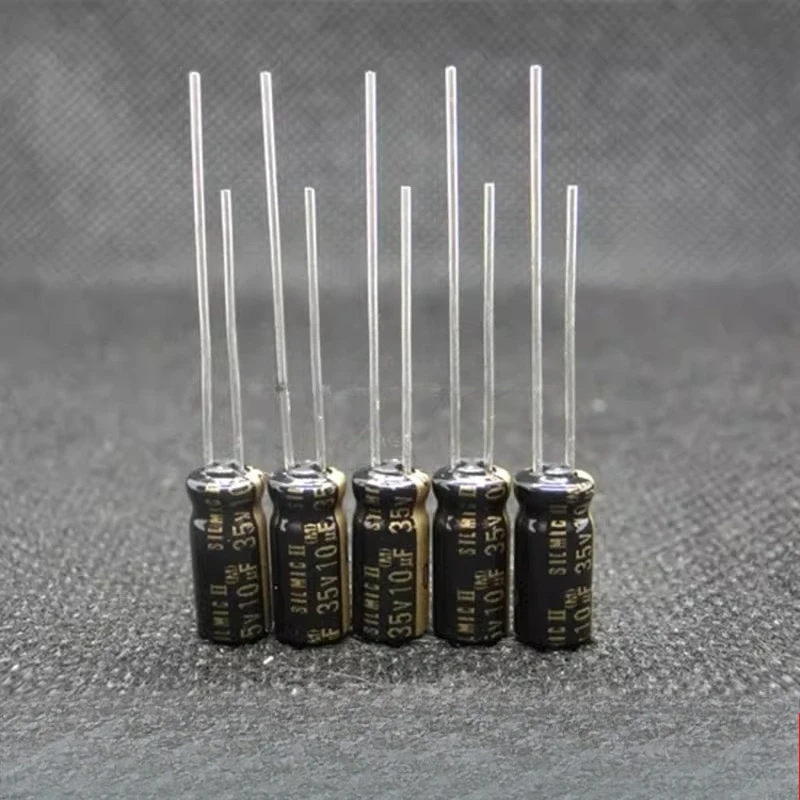 35v10uF Original Genuine for ELNA for RFS for SILMIC II Generation Audio Enthusiast Electrolytic Capacitor 100pcs